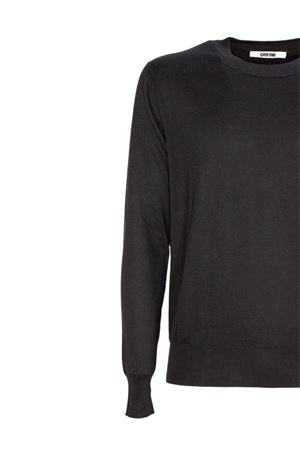 Maglia in misto cotone e cashmere nero MAURO GRIFONI | GS110034115003